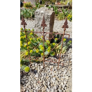 Płot OGRÓD ozdoba do hortensji obrzeże metalowe solidne podpora 40x50cm